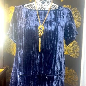 Anthropologie Velvet Dress